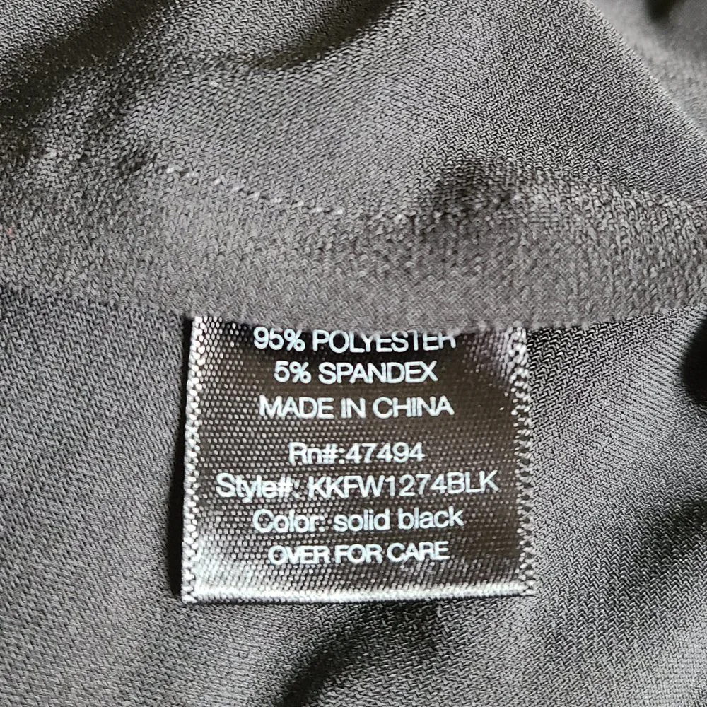 Norma Kamali Black Long Sleeve Dress - Picture 6 of 7